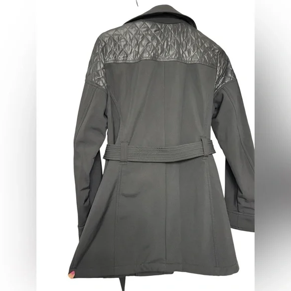 Michael Kors Black Trench Coat - Picture 2 of 5